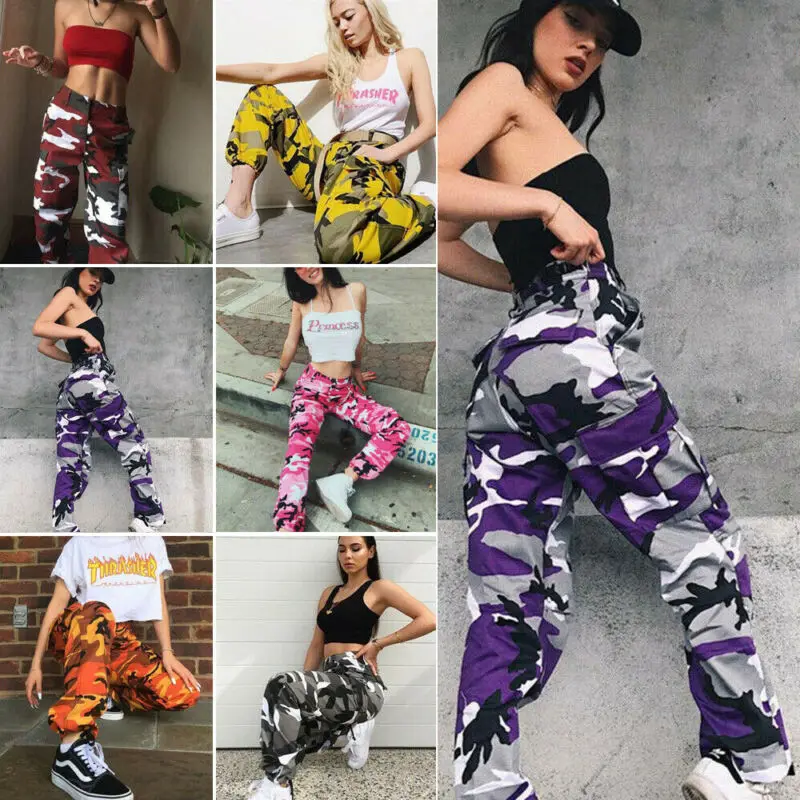 Женские Военные боевые камуфляжные джинсы брюки-карго повседневные спортивные