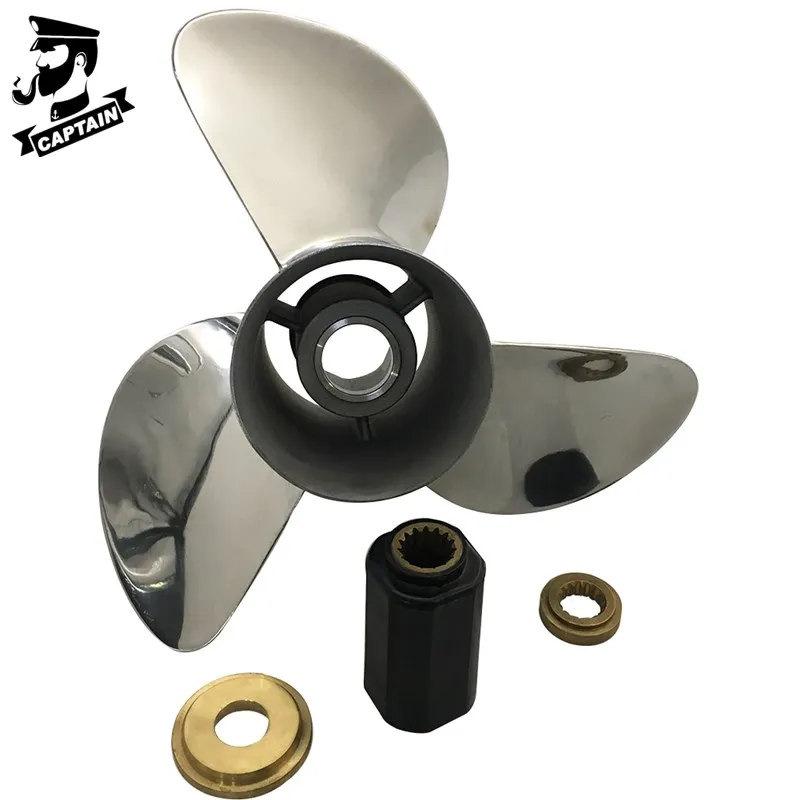 

Captain Propeller 13 3/8x23 Fit Yamaha Outboard Engines 150HP F250 F300 Stainless Steel 15 Tooth Spline RH 6G5-45976-01-98