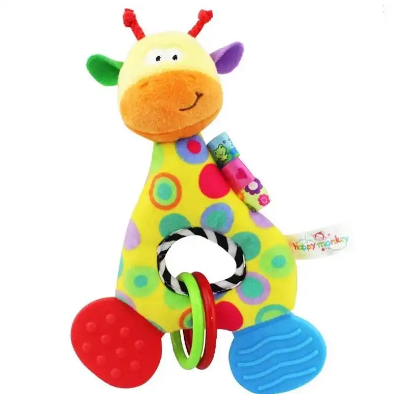 Детские плюшевые мягкие игрушки ручной понимание Прорезыватели для зубов Милый