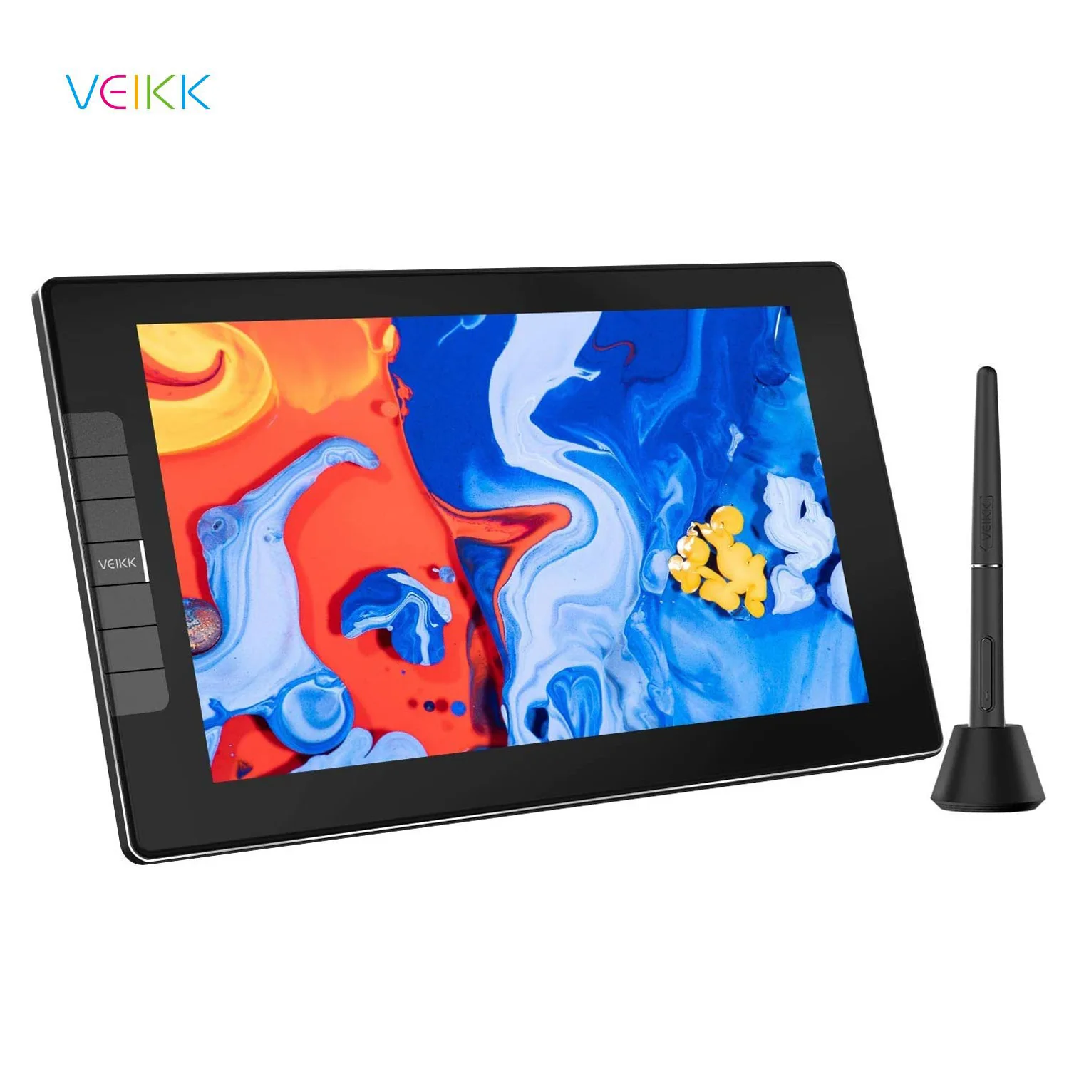 

Планшет для рисования VEIKK VK1200, 11,6 дюйма, IPS HD 120% sRGB, анимационная доска для рисования с 60 градусами наклона, графический монитор