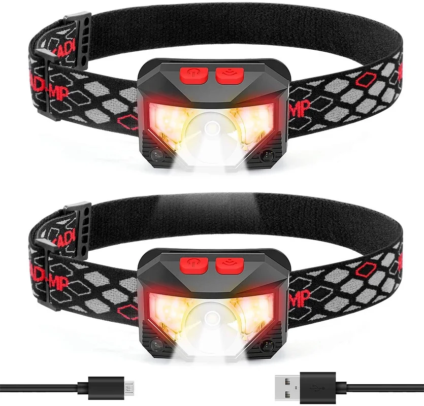 

16000LM Induction Headlamp IR Motion Sensor Headlight Waterproof Head Lamp USB Rechargeable Head Front Light Head Torch