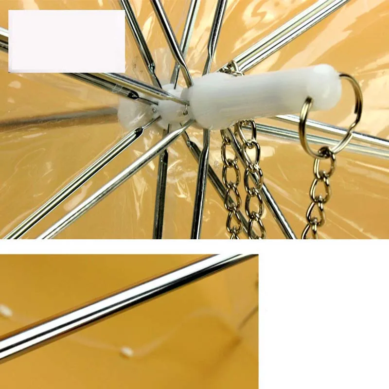 Прозрачный зонт для домашних животных портативный дождевик со встроенным