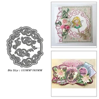 oval wreath photo frame metal cutting dies for diy scrapbook album paper card decoration crafts embossing 2021 new dies