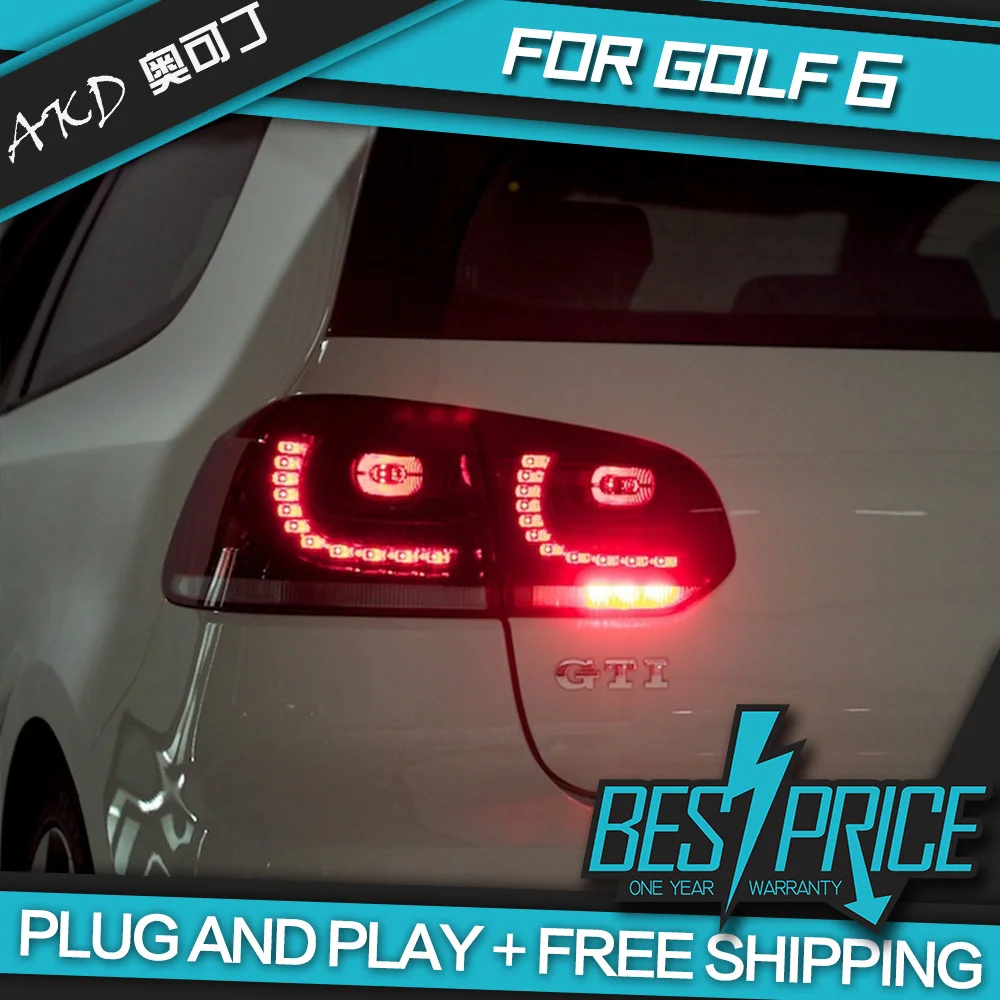 АКД автомобильного тюнинга задних фонарей для VW Golf 6 Golf6 MK6 R20 сигнальных огней