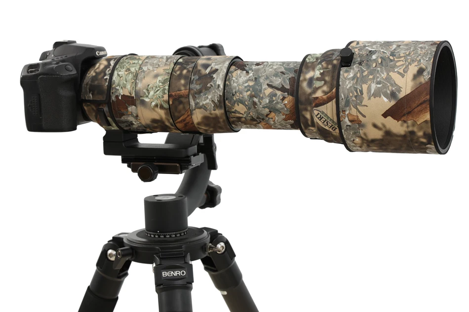 Защитный чехол для объектива ROLANPRO камуфляжный накладка SIGMA 150 600 мм спортивный
