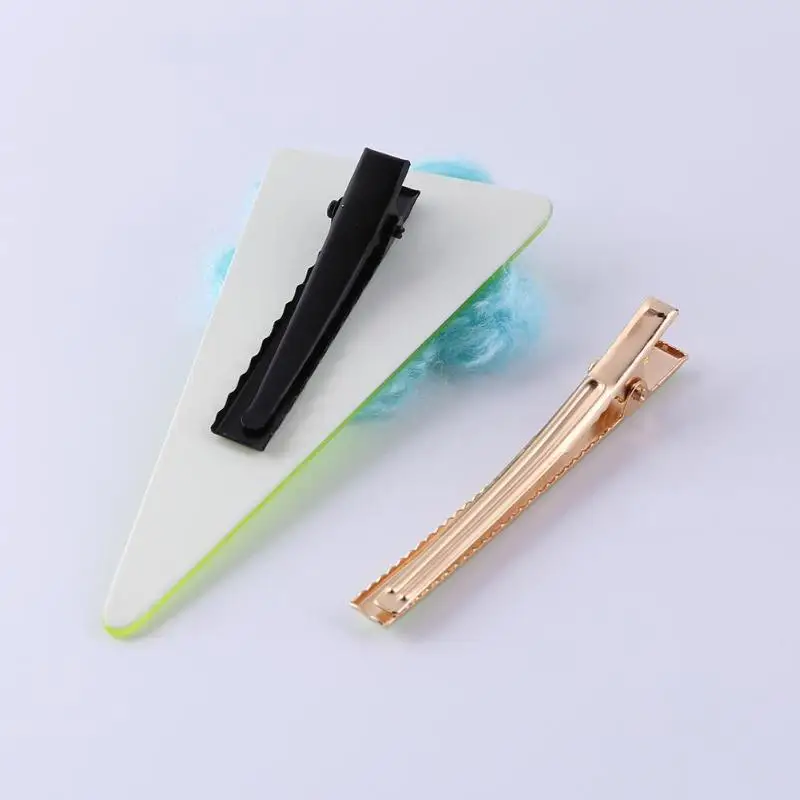 2pcs Sweet Cute Hair Clips Hot Selling Simplicity Lightweight Bright Flower Acrylic Triangle Hairpins Girls Student Clip | Красота и
