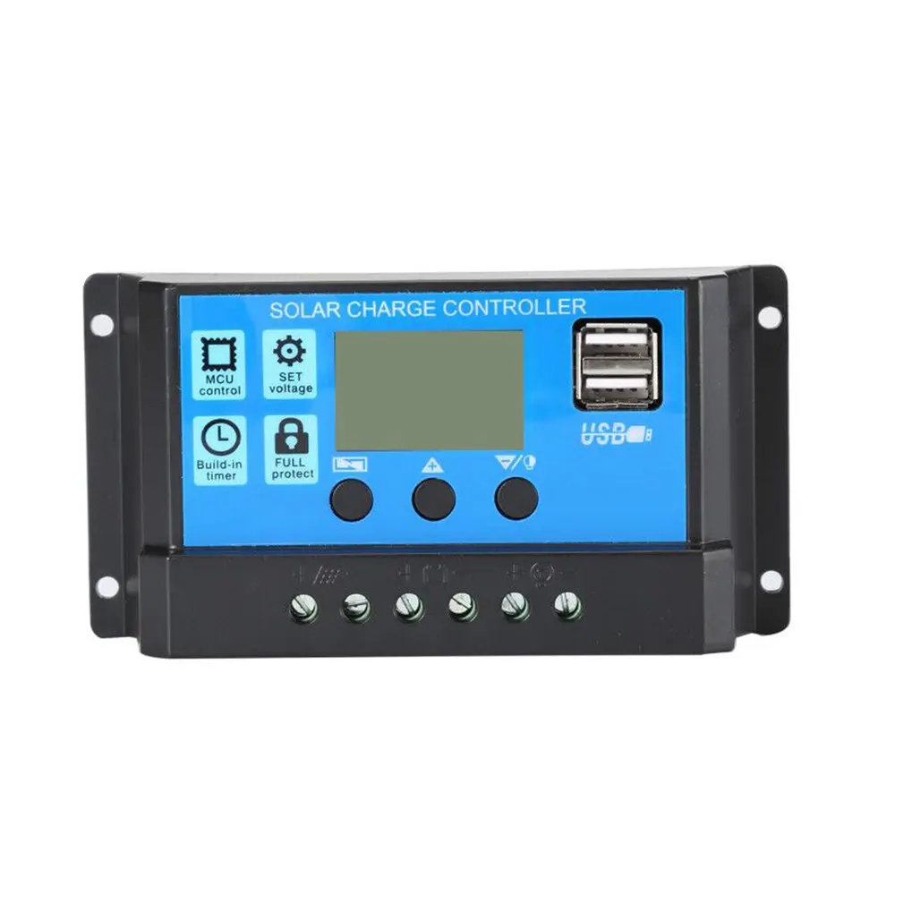 Горячая 12 V/24 V Солнечная Панель зарядное устройство контроллер батарея регулятор