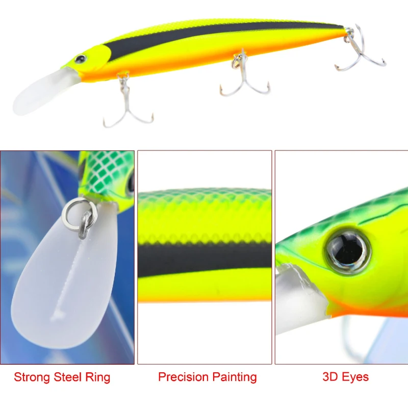 Runature Flash Minnow рыболовная приманка 110 мм 37 г погружающаяся искусственная жесткая