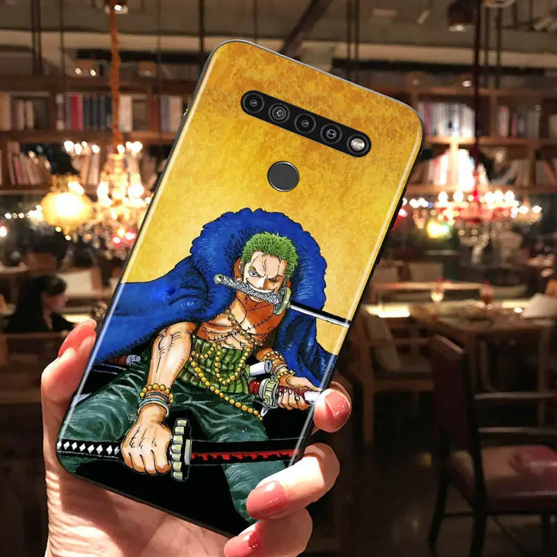 

One Piece Luffy for LG G8 G8S G8X V30 V35 V40 V50 V60 ThinQ Q60 K40 K50 K30 K41 K51 K61 K71 K22 Black Phone Case