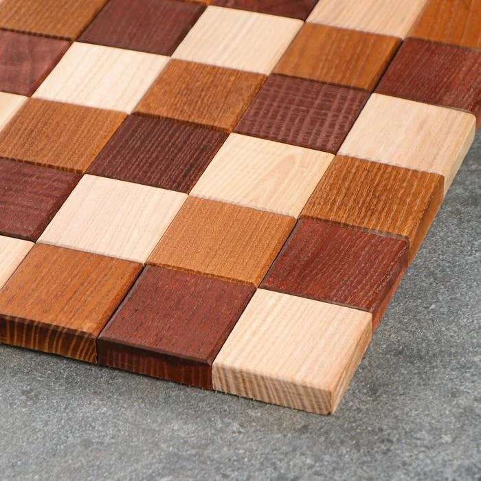 Подставка под горячее &quotАвторская 3D&quot 50х50х1.5 см 3 древесных оттенка