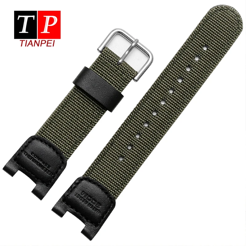 

Nylon watch strap 24*11mm for GW-3000B GW-3500B thickened canvas bracelet sports replace watch band comfortable