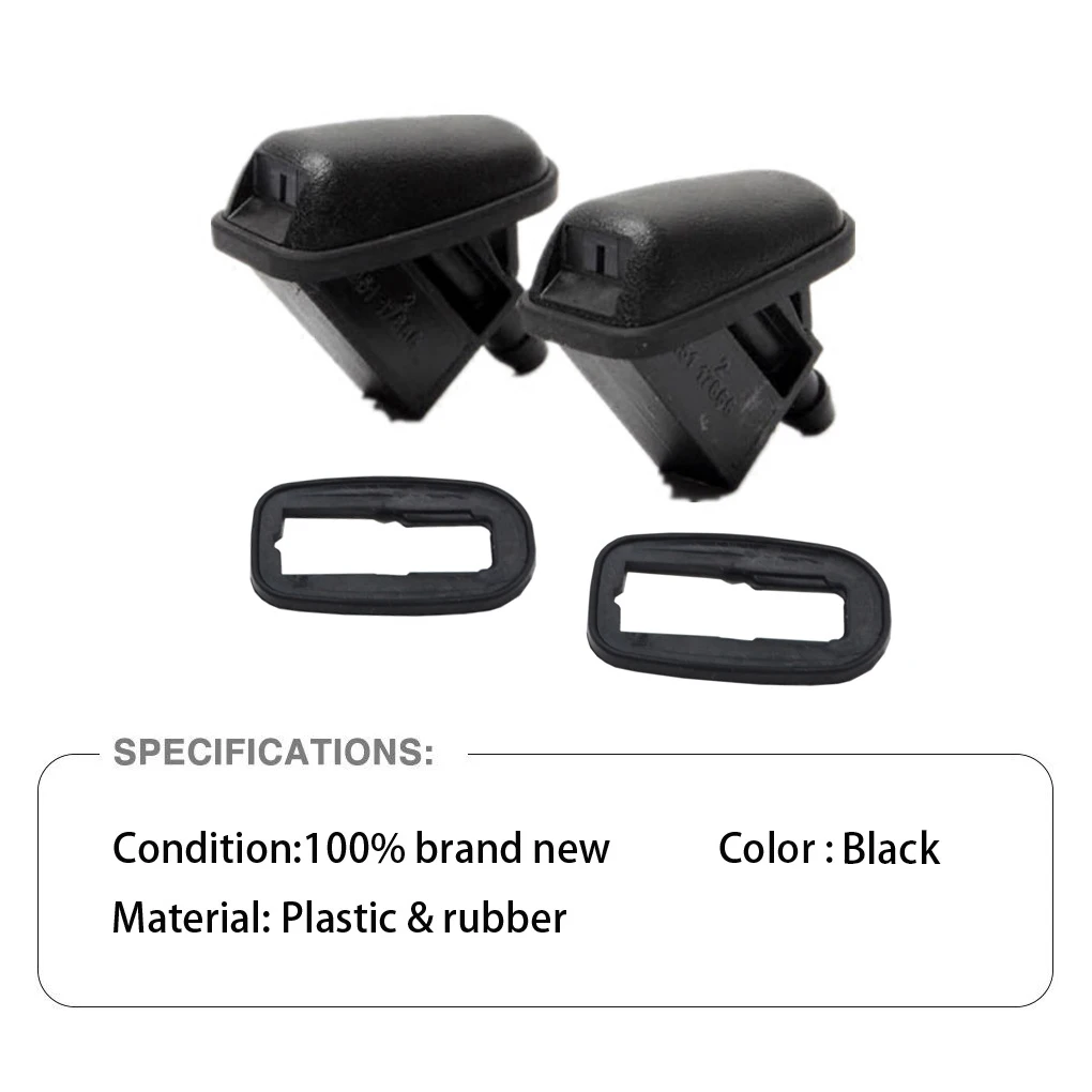 

2 Pcs/Set Car Friont Windshield Wiper Nozzle for Focus MK3 Jet Sprayer Kits Sprinkler Water Fan Spout Cover Washer