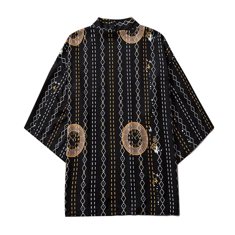 

Vintage Style Japanese Printed Kimono Shirt Cardigan Beauty кимоно японский стиль Male Female High-quality Daily Street Wear