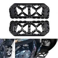 mx front floorboards wide foot pegs cnc driver footrests for harley touring electra street glide road king softail dyna fld flst