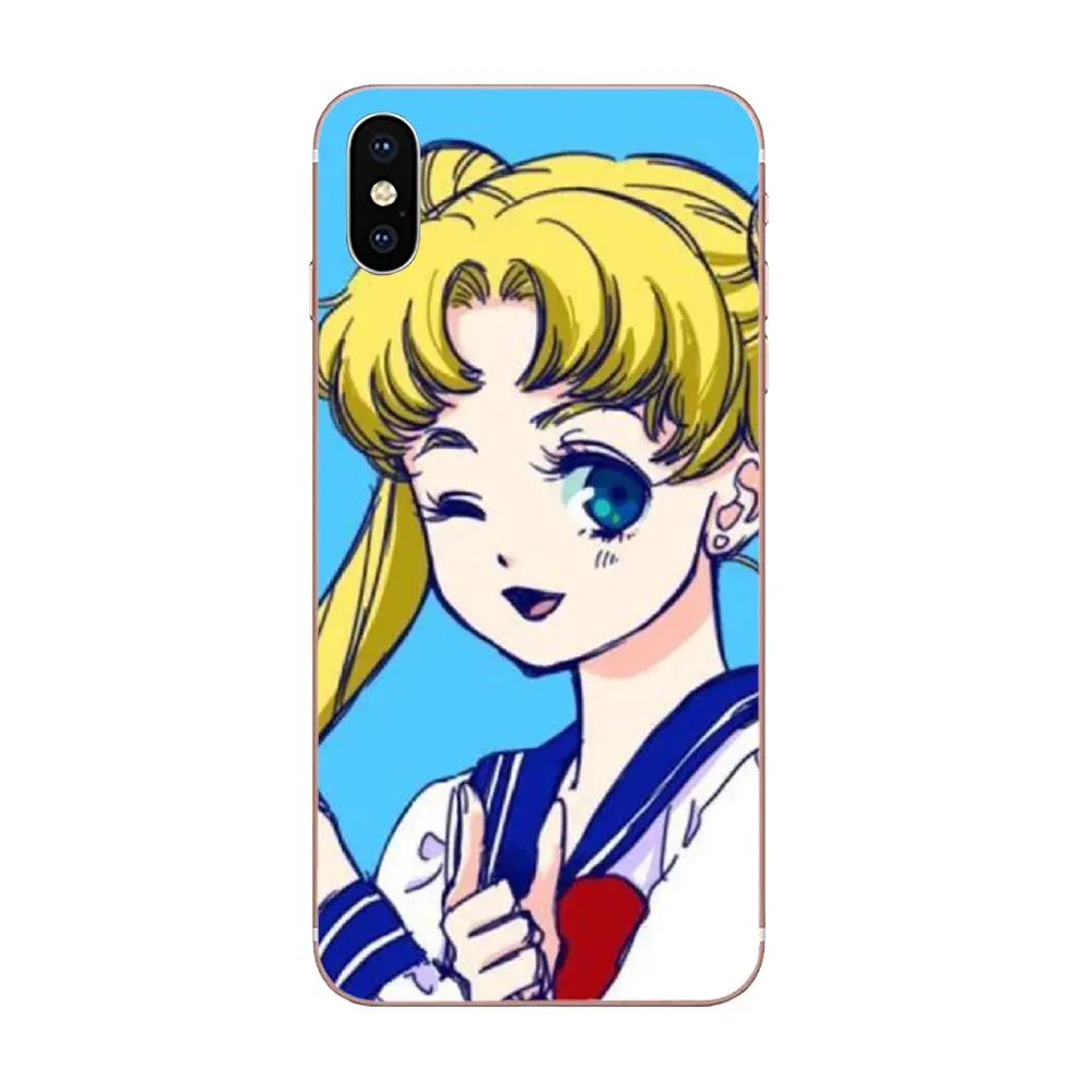 Hot Anime Sailor Moon Girl Lune Chat For Samsung Galaxy Note 5 8 9 S3 S4 S5 S6 S7 S8 S9 S10 5G mini Edge Plus Lite Phone Cases | Мобильные