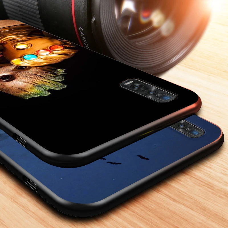 

Marvel Avengers Groot for OPPO Find X2 A93 A92 A73 A72 A53 A53S A32 A12 A11X AX7 Neo Pro Lite Black Phone Case