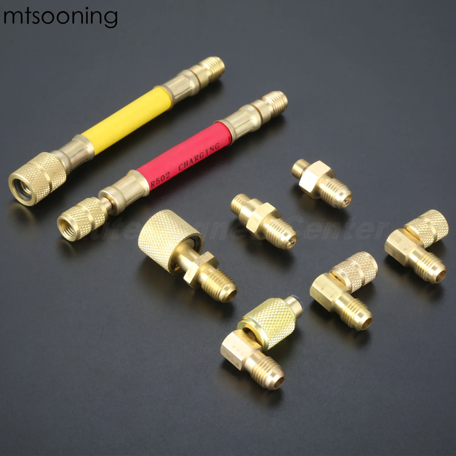 Автомобильный Кондиционер R134A R12 A/C 8 шт. адаптер для охлаждения переходник мужчин