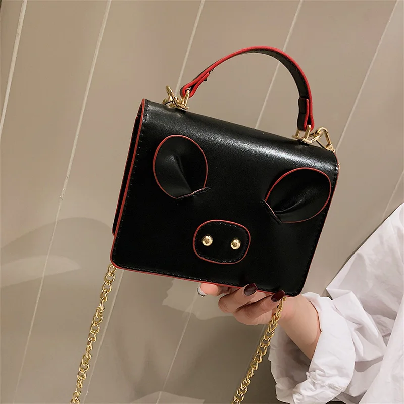 Женская сумка через плечо с милой Свинкой качественная водонепроницаемая