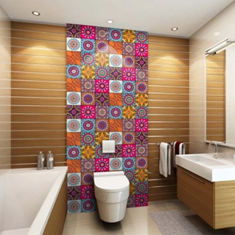 Марокканский Стиль ПВХ ретро гостиная спальня обои настенные наклейки кухня