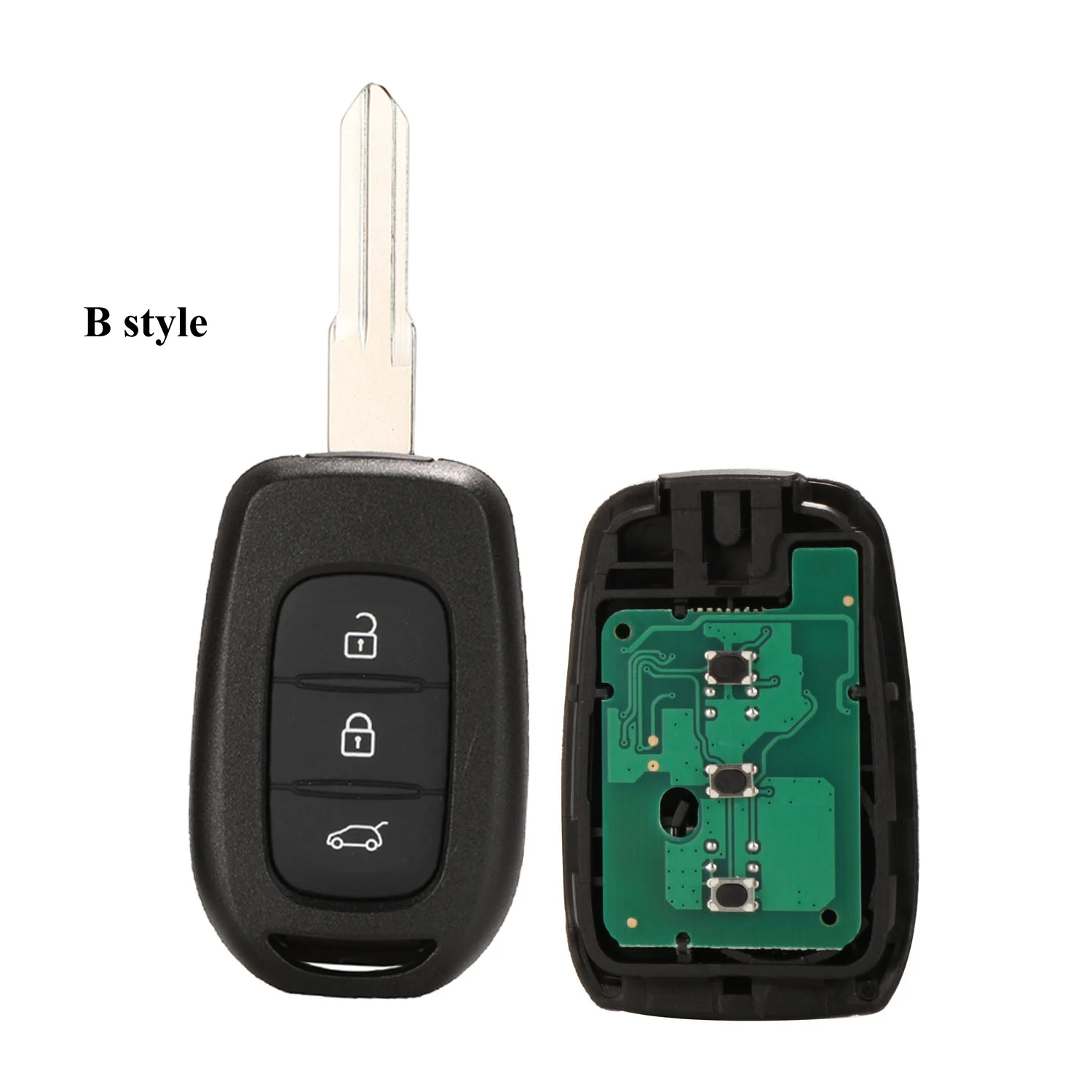 B Style Jingyuqin Автомобильный Дистанционный ключ с чипом PCF7961M HITAG AES для Renault Sandero Dacia Logan Lodgy Dokker Duster 433MHz VAC102 HU136te - Цвет: B Style
