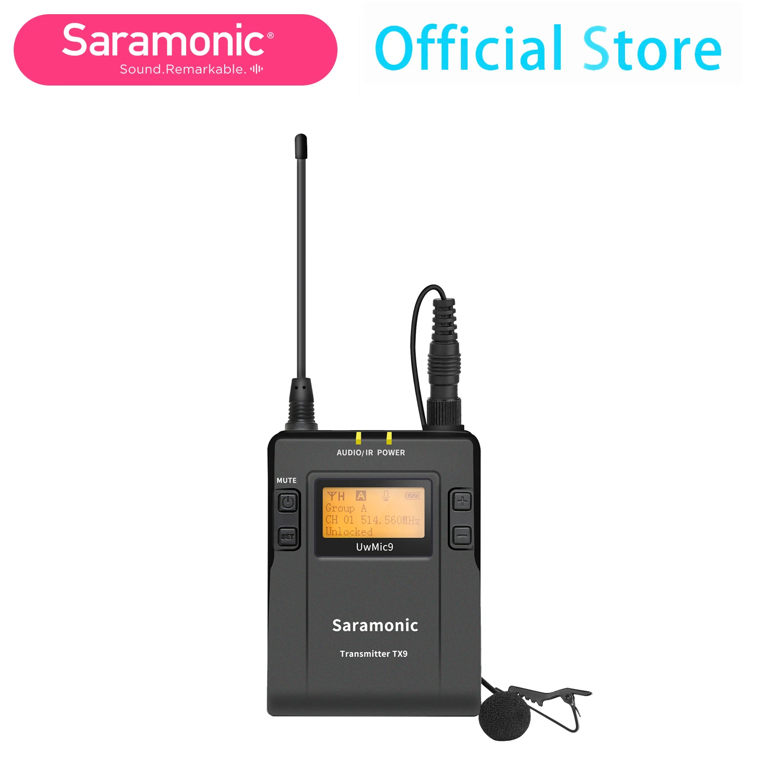 Saramonic UwMic9 TX9 96 Channel Bodypack передатчик с петличным микрофоном|Микрофоны| |