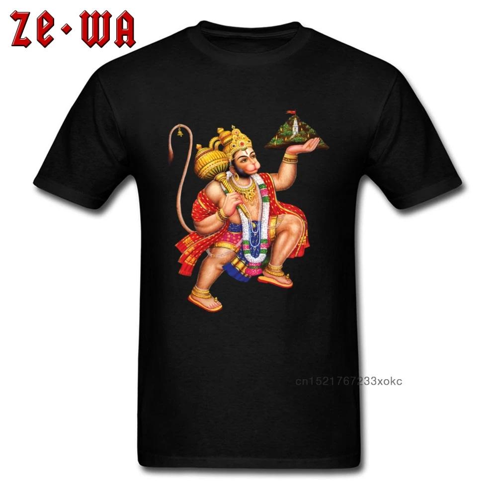 Мужская хлопковая футболка Шива Ганеша обезьяна Бог на заказ индийский хидеизм