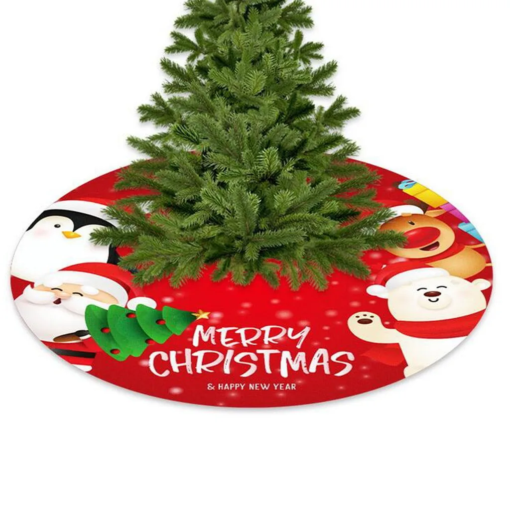 Christmas Tree Skirt Ornament 39 inch Diameter Bottom Decorations Skirts New Year 2021 | Дом и сад