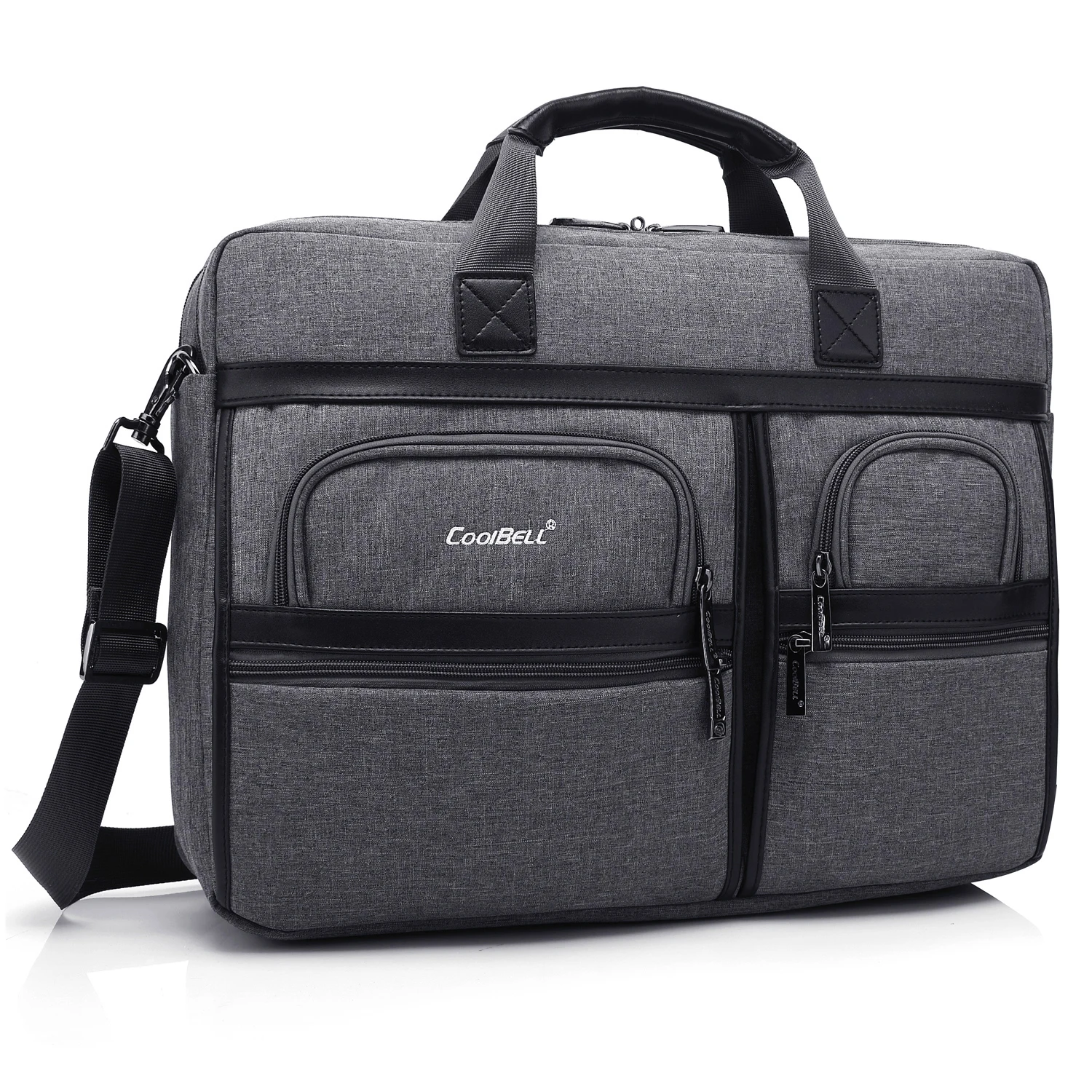 

CoolBell 17.3 Inch Protective Messenger Bag Nylon Shoulder Bag Multi-functional Laptop Briefcase For Men/Women/Business