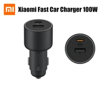xiaomi car charger 100w 5v 3a dual usb fast charging charger adapter for iphone i xiaomi 10 smartphone