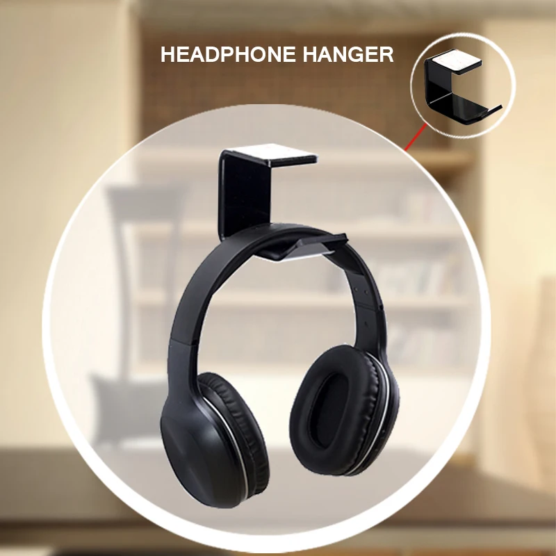 L форма дизайн прочный держатель для наушников гарнитура Вешалка стены/стол