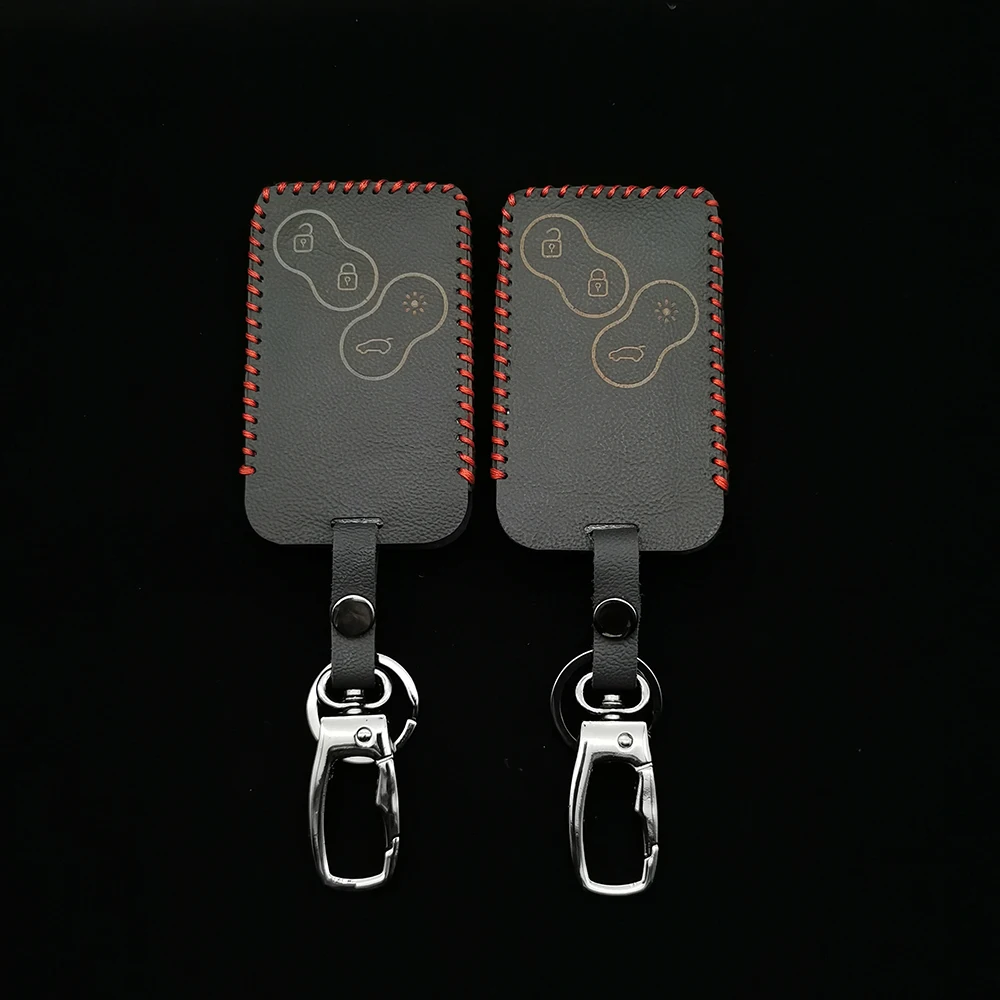 Горячая Распродажа Стиль кожаный чехол для автомобильных ключей Renault Clio Logan Megane 2 3