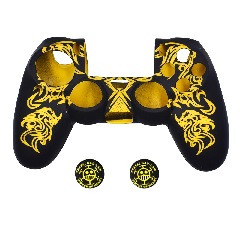 PS4/Slim/Pro Soft Silicone Rubs Case Cover For SONY Playstation 4 PS4 Controller Protection Pro Slim Gamepad | Электроника