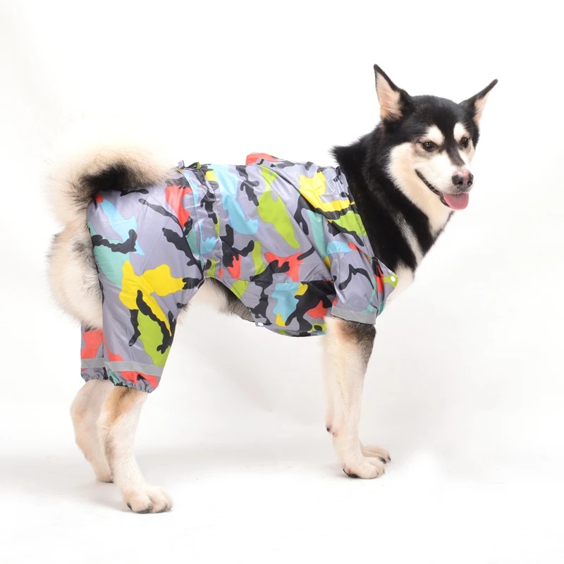 Дождевик для большой собаки водонепроницаемая одежда дождевик комбинезон