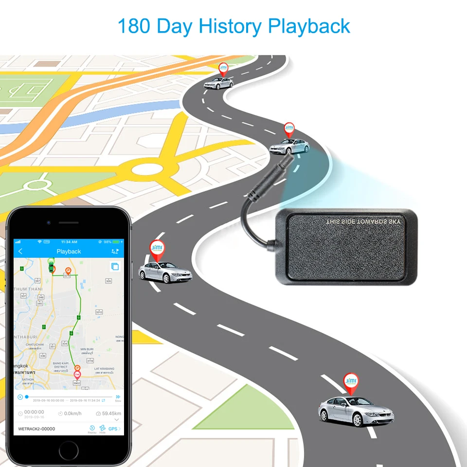 Concox WeTracker2 ET200 мини gps трекер с 9-90 в широкий напряжение мотоцикл gps дистанционный Определитель местоположения отрезать несколько сигналов тревоги автомобиль-стиль
