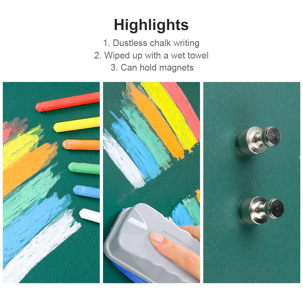 120x50 см самоклеющаяся Магнитная меловая доска наклейка зеленый цвет для детской