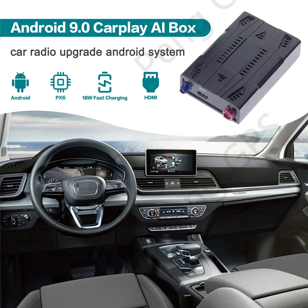 

Беспроводная мультимедийная приставка Apple CarPlay AI Box Android для Audi Q5L, универсальная система Android 9.0