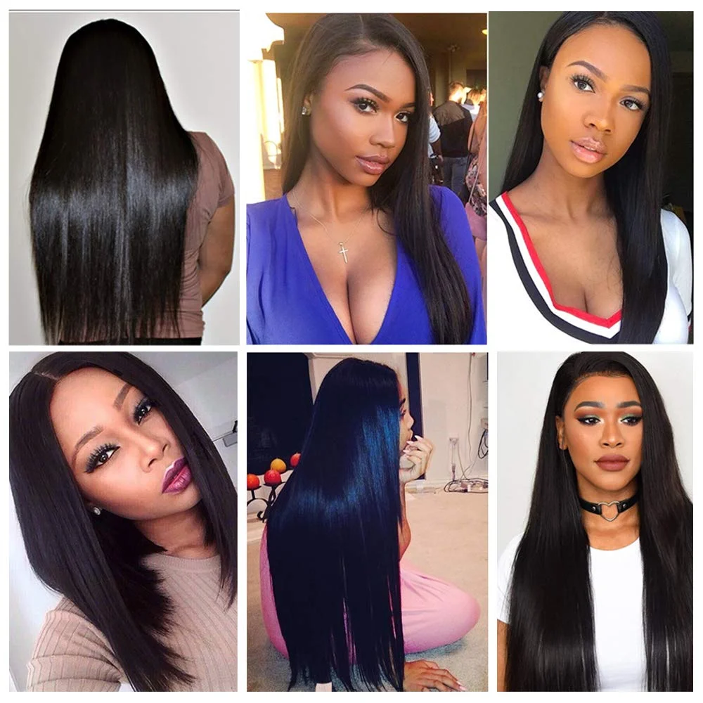 

BEAUDIVA Brazilian Hair Weave Bundles Straight Non Remy Human Hair Bundles For Black Women Hair Extension More 1Pcs
