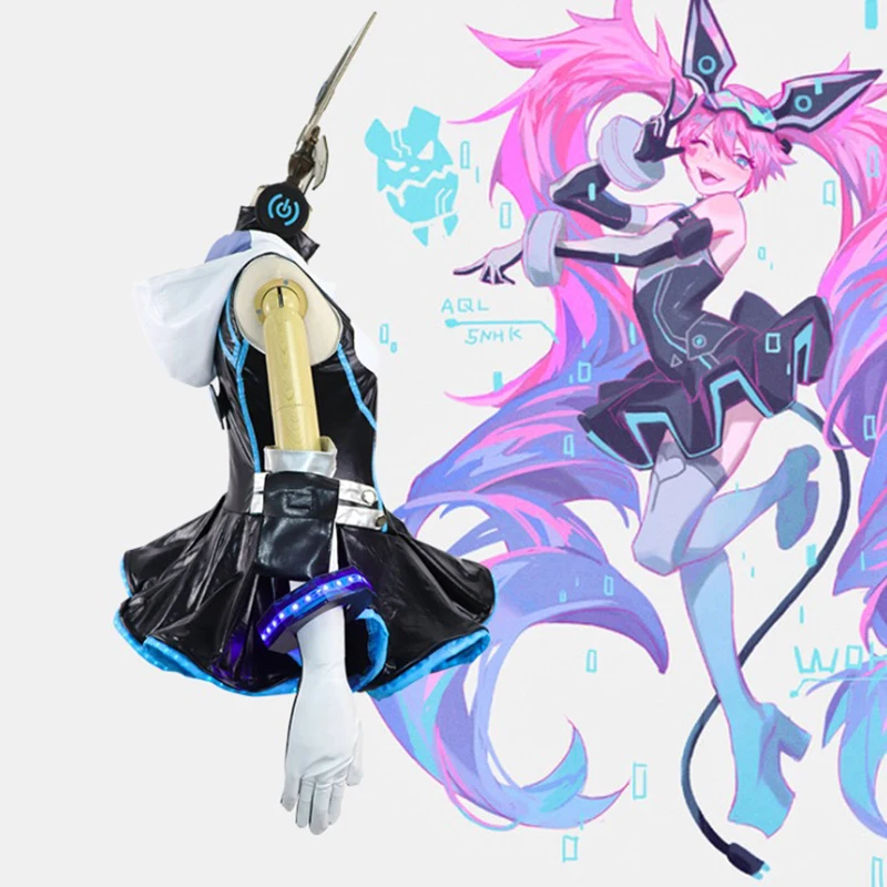 Костюмы для косплея игровой арены долото хакерская девушка платье Анжелы костюм