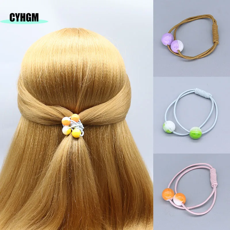 Эластичные повязки для волос девочек милые завязки украшение с желейным бантом