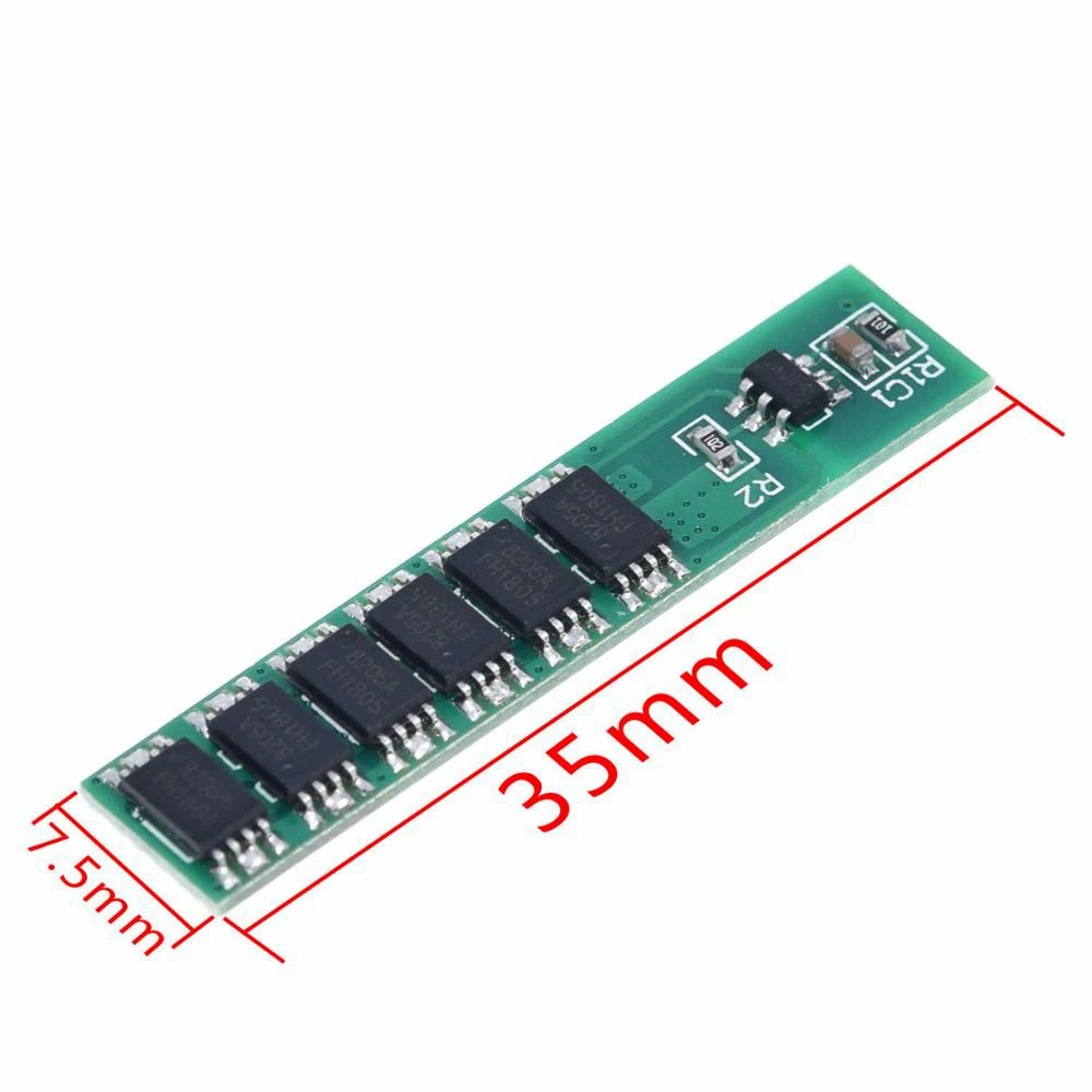 Защитная плата Aokin 1S 15A 3 7 V Li Ion 6MOS BMS PCM для литиевой батареи 18650 Lion|Интегральные