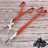 multi useful barbecue carbon tongs portable bbq carbon clamp heat resistant firewood charcoal clip outdoor garbage clip tongs