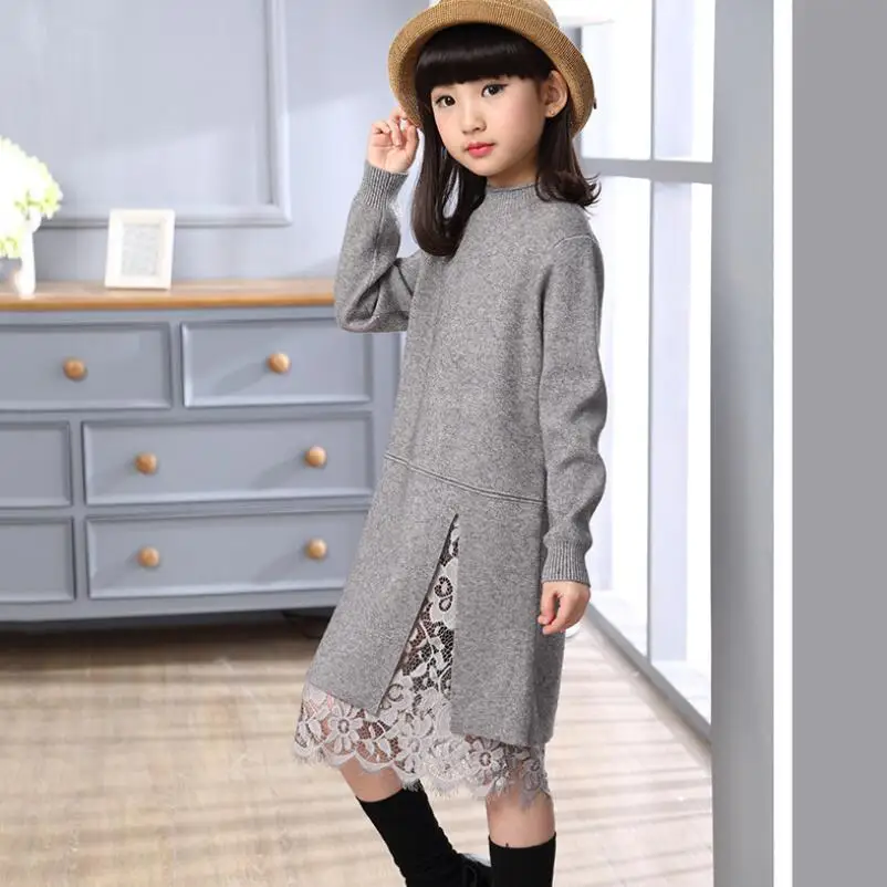 Детский вязаный пуловер с длинным рукавом на весну/Осень/зиму | Детская одежда и