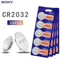 20pcs sony original cr2032 button cell batteries 3v coin lithium battery for watch remote control calculator cr2032