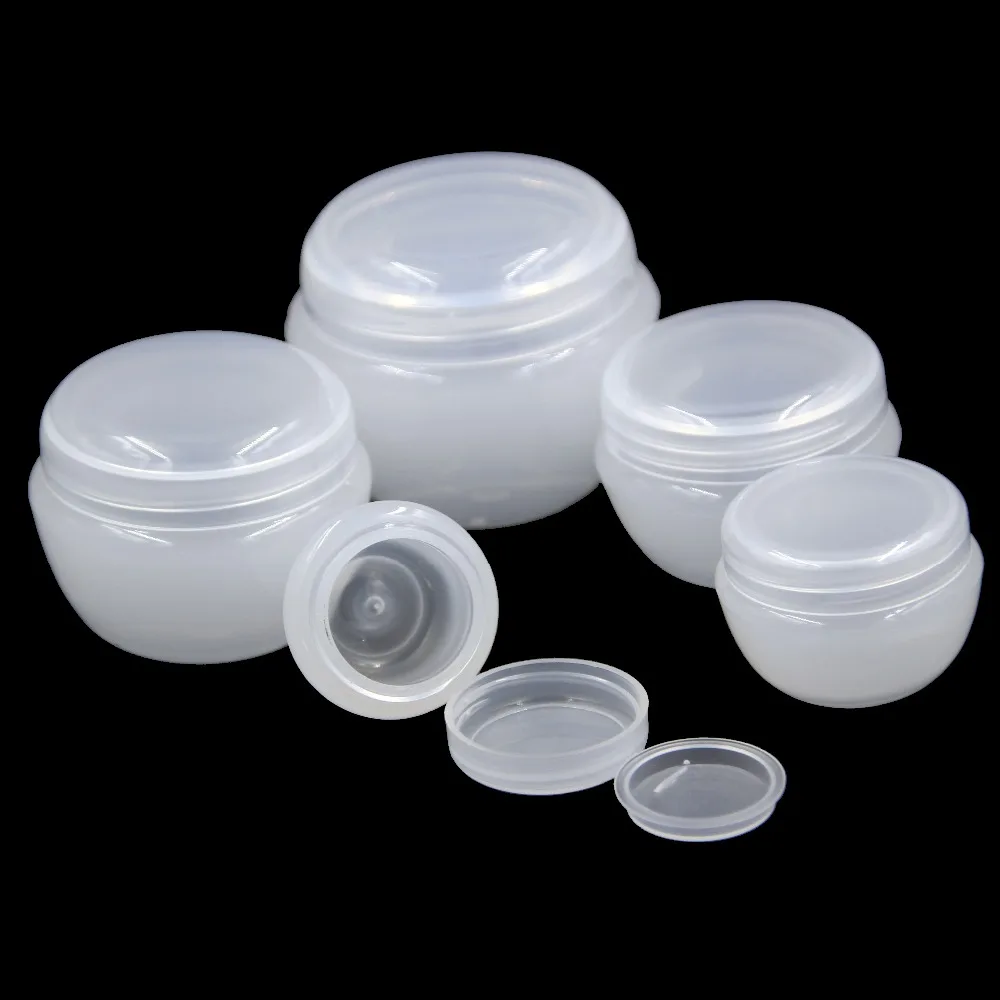 Банки пластиковые прозрачные для косметических кремов 5/10/20/30/50 г 50 шт.|box music|packaging