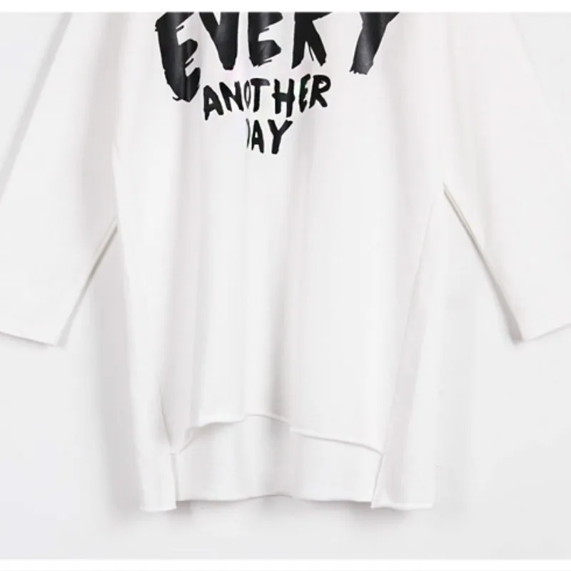 

2020 Autumn Teen Girls Casual Sweatshirt Printed Letter Fashion Kids Girls Sweatshirt Mid-Length Cotton Children Clothing, #9136