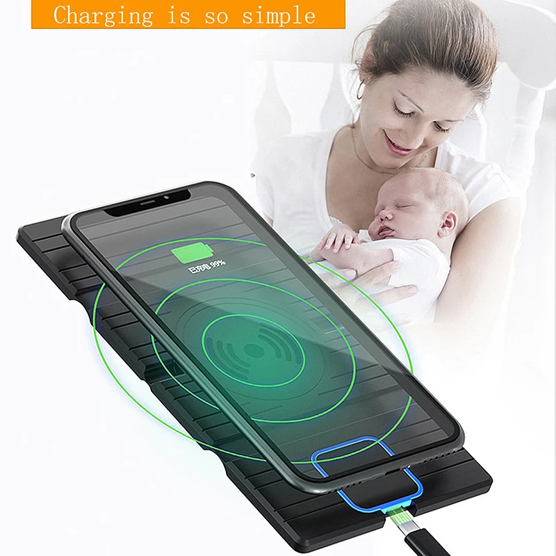 15 Вт силиконовый беспроводной автомобильный телефон зарядное устройство