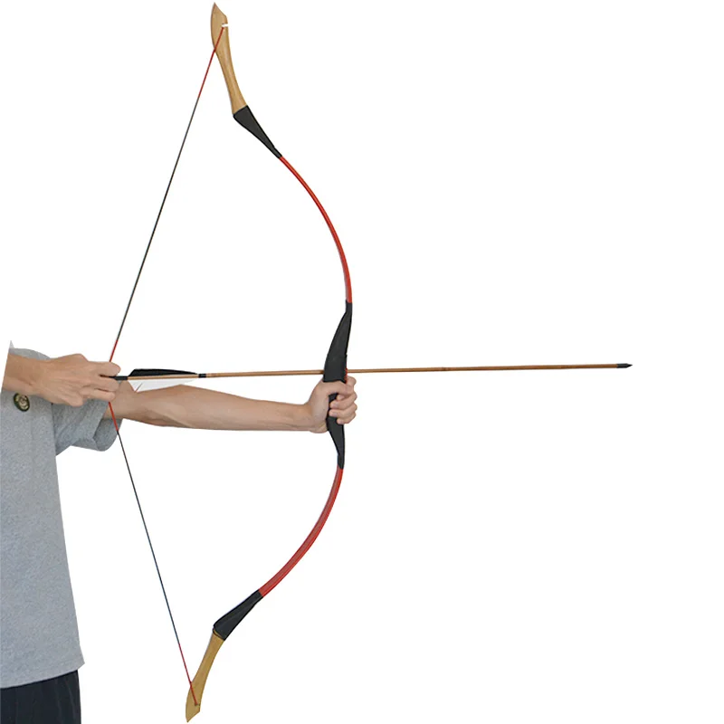 Высококлассный лук традиционный 25-55 фунтов не разделенный Рекурсивный длинный