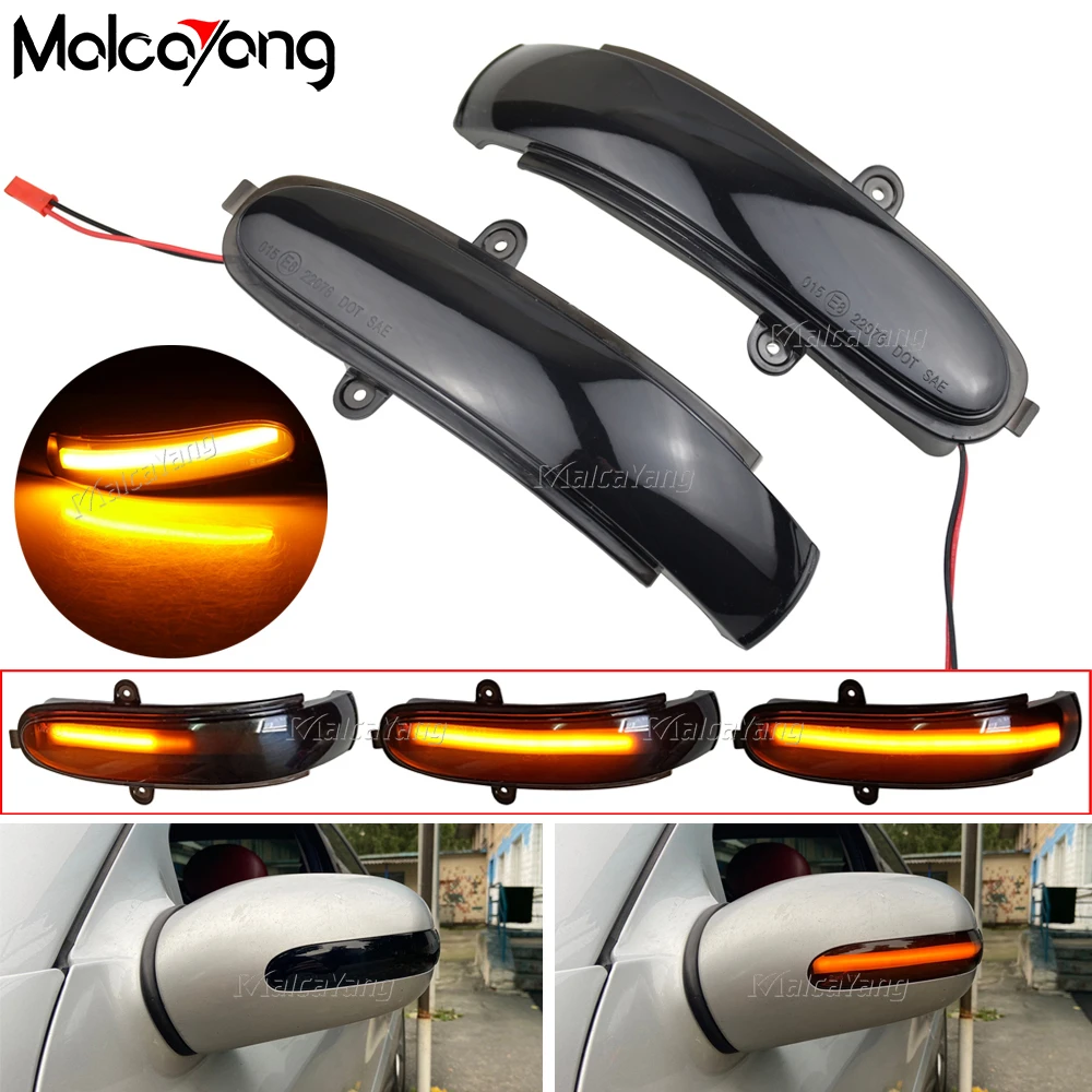 

Светодиодный Динамический указатель поворота для Mercedes Benz C Class W211 W203 S203 CL203 2001-2007, последовательный боковой зеркальный Световой индикатор