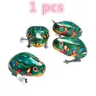 1 шт. ретро-лягушка прыгающая жестяная игрушка винтажная металлическая фотоигрушка мальчик девочка лягушка прыгающая заводная игра классическая игрушка