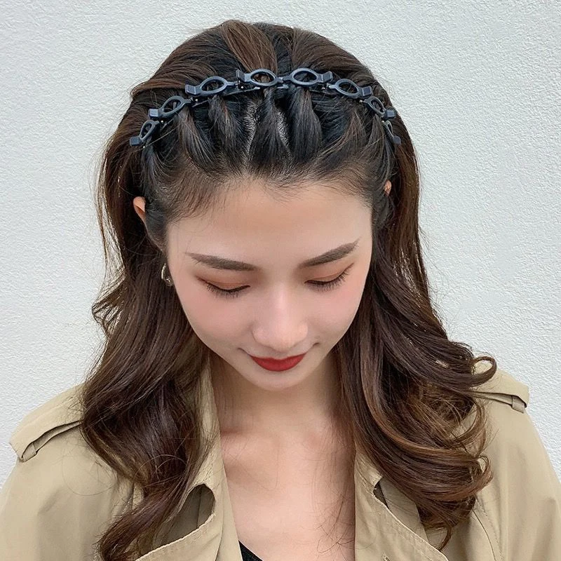 Ободок для волос Женский, с зажимом для волос в Корейском стиле, стразы, аксессуар для волос, ободок для макияжа, 2020